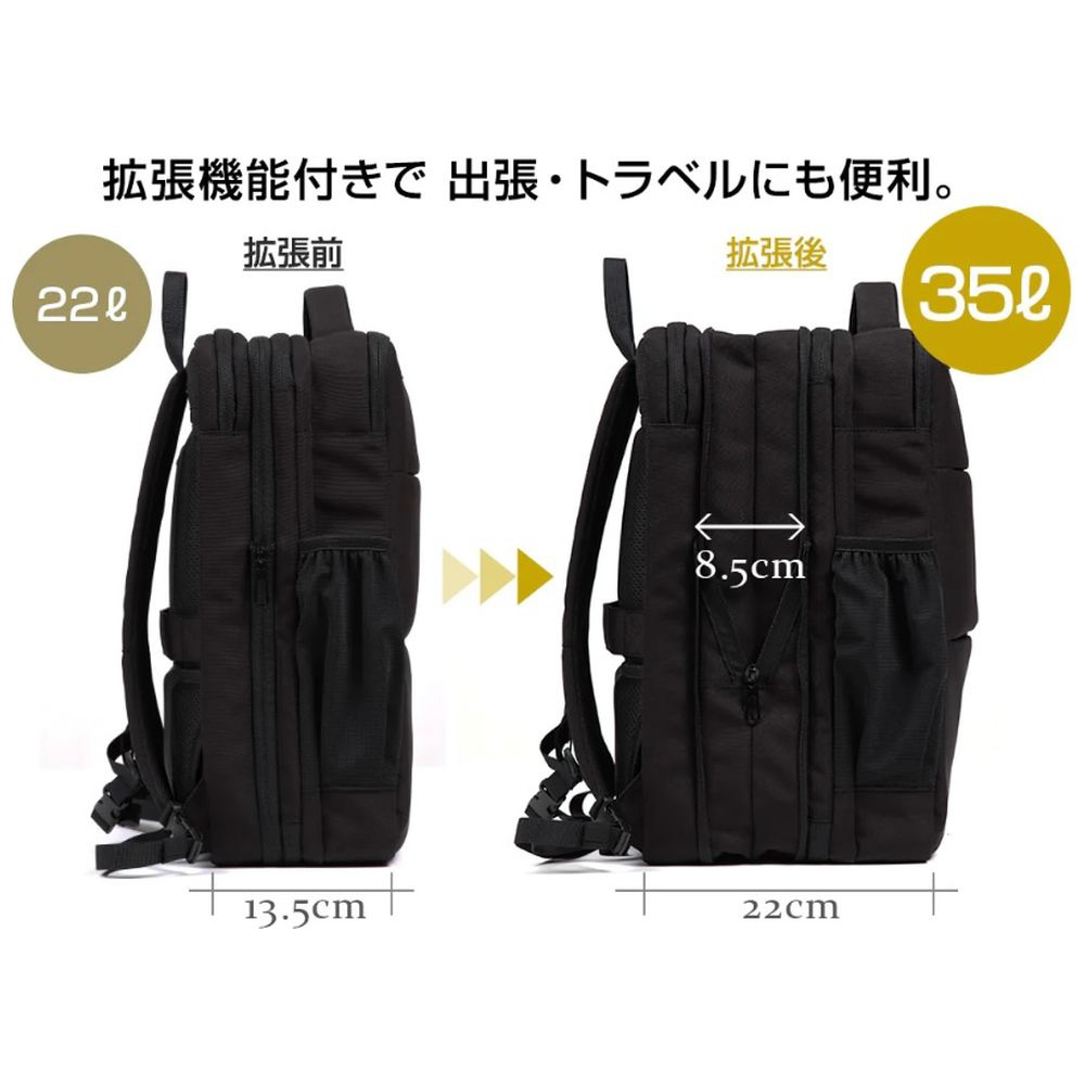 マルチビジネスリュック3.0［撥水・防汚・防傷素材 + 大容量］ EVOON