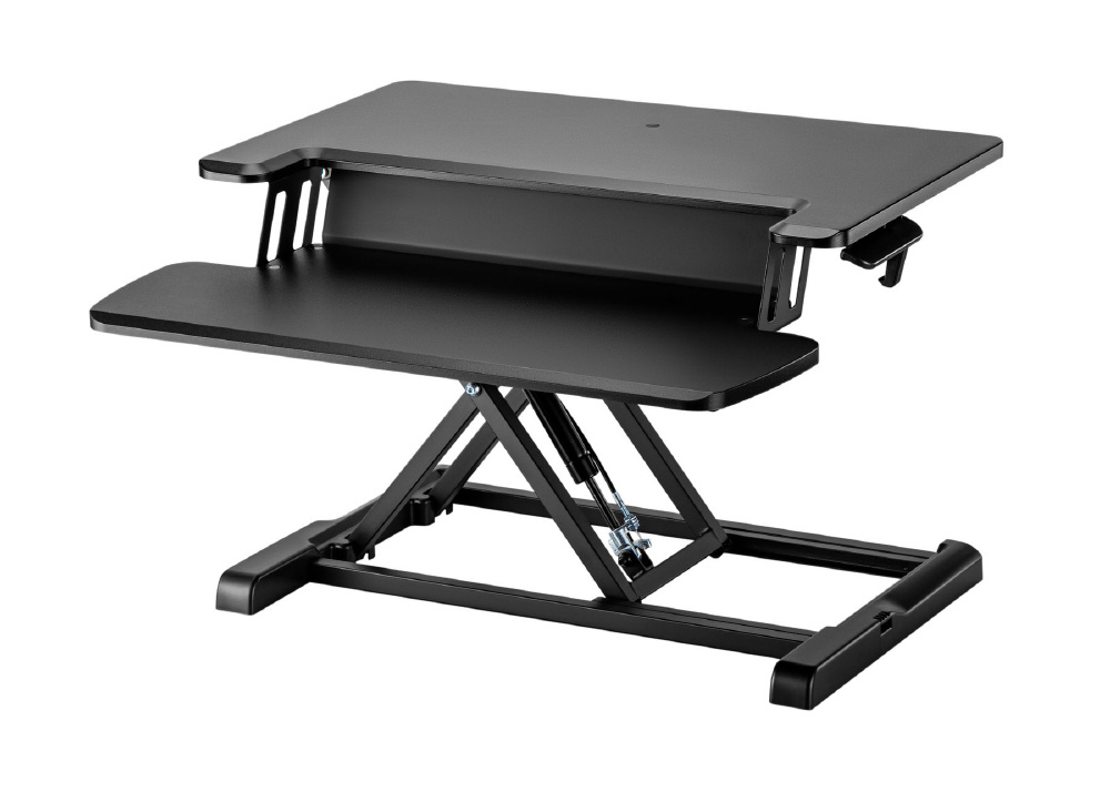 卓上昇降デスク [W650xH435xD615mm] デュアルタイプ ブラック DKS