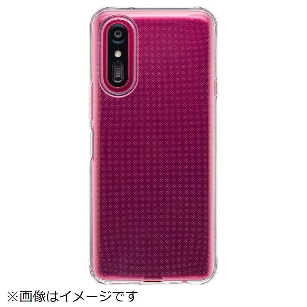 耐衝撃 クリアソフトケース らくらくスマートフォンa クリア ZSMDCV