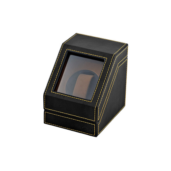 合皮1連ワインディングマシーン 角型 Splbk ブラック ブラウン 正規品 自動巻き上げ機の通販はソフマップ Sofmap