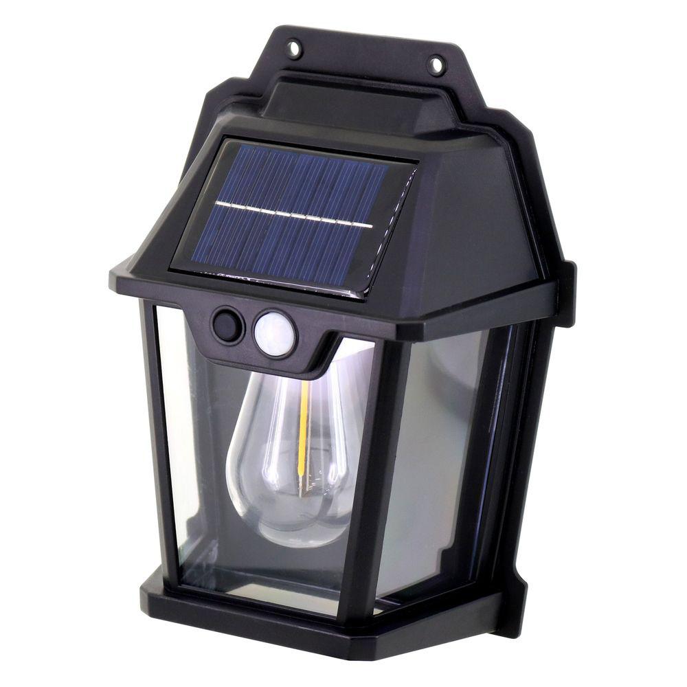モーションセンサー付照明バルブスター1灯 ブラック 30875 ［LED］｜の