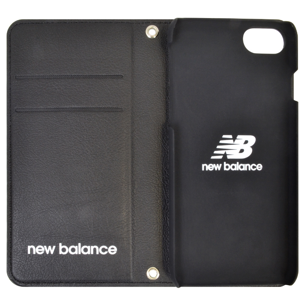 iPhone SE(2020) New Balance スタンプロゴブラック md-74514-1｜の