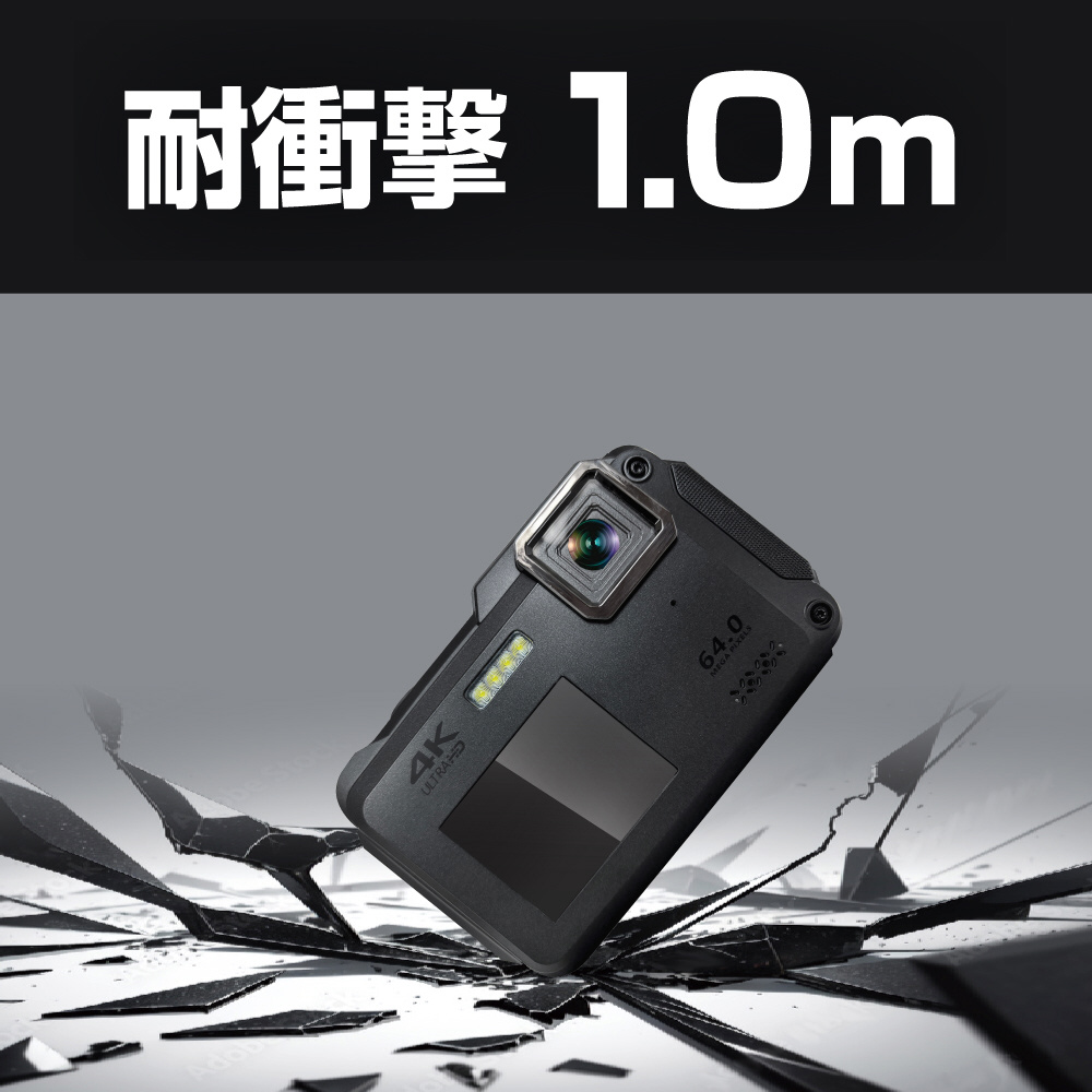Bluemake 防水コンパクトデジタルカメラ ブラック TT-WD1300B