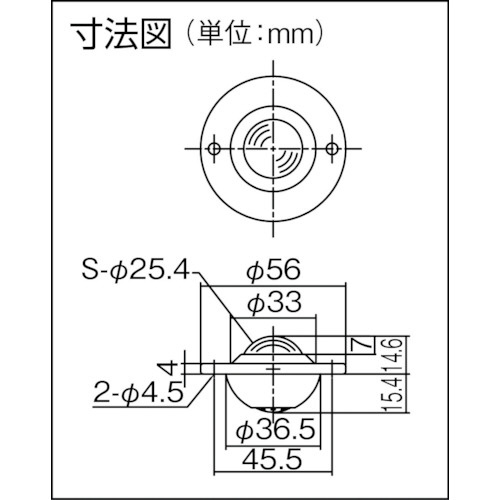 プレインベア ゴミ排出穴付 上向き用 ステンレス製 ＰＶ５０ＵＨＳ