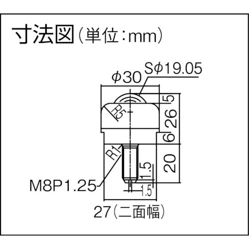 プレインベア 上向き・下向き兼用 ステンレス製 ＰＶ５０ＢＳ PV50BS