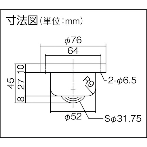 プレインベア 下向き用 ステンレス製 PV160FMS PV160FMS【送料無料