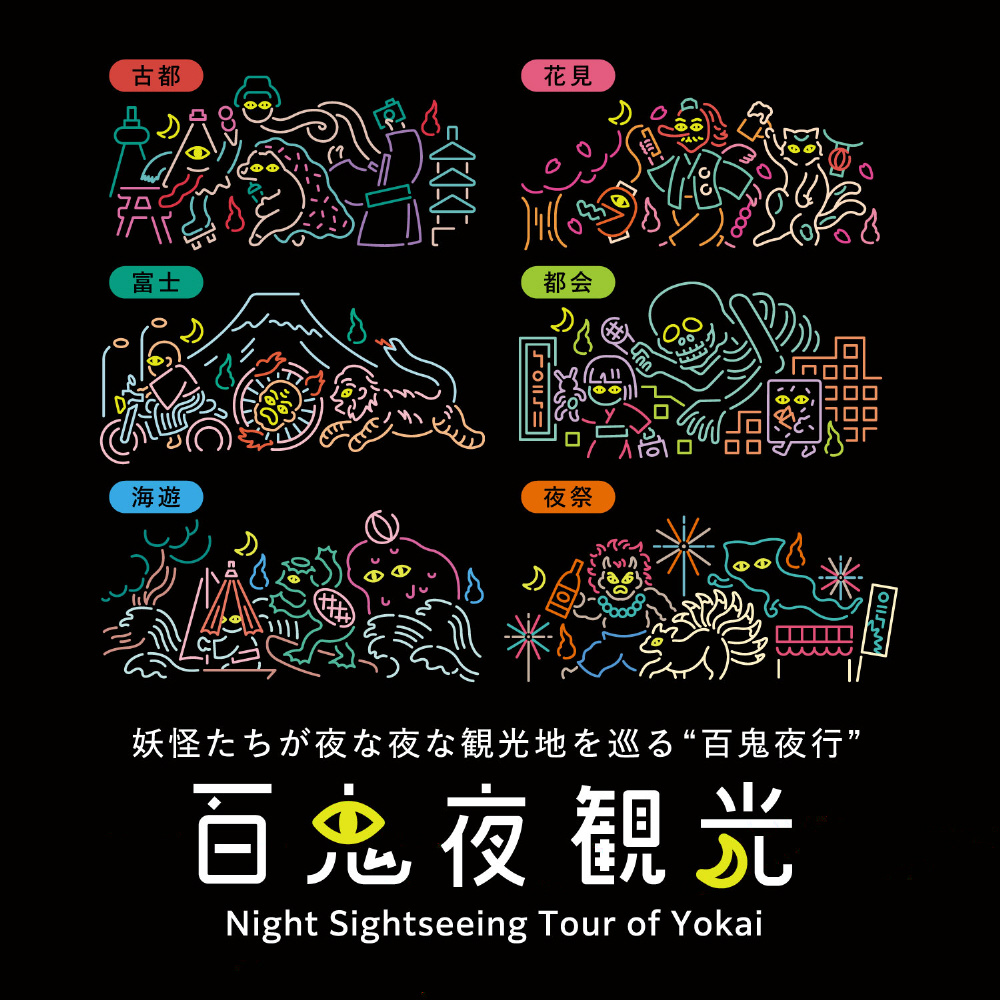ドズル社　百鬼夜行　ミニ色紙　コンプリート ドズル社 ミニ色紙5点セット - メルカリ