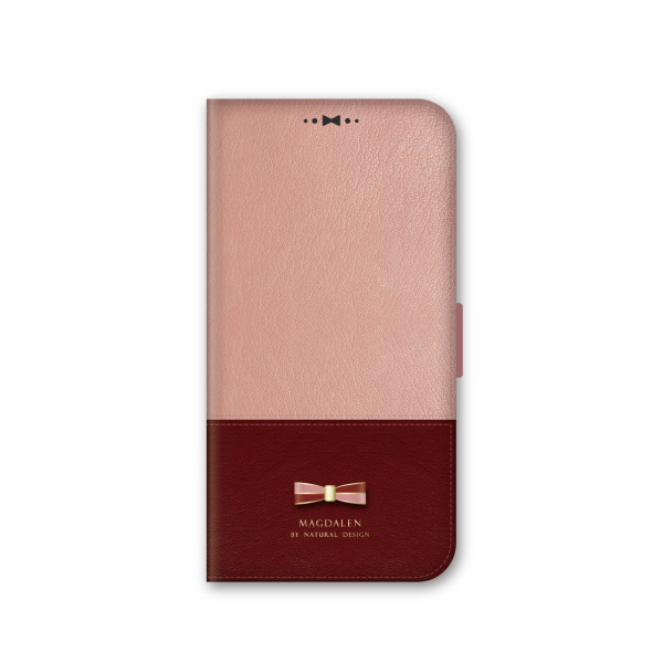 iPhone 13 対応 6.1inch 2眼 手帳型ケース MAGDALEN Antique Pink