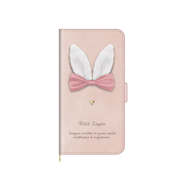 iPhone 13 mini対応 5.4inch 手帳型ケース Petit Lapin Pink Petit Lapin ピンク  iP21_54-PL06