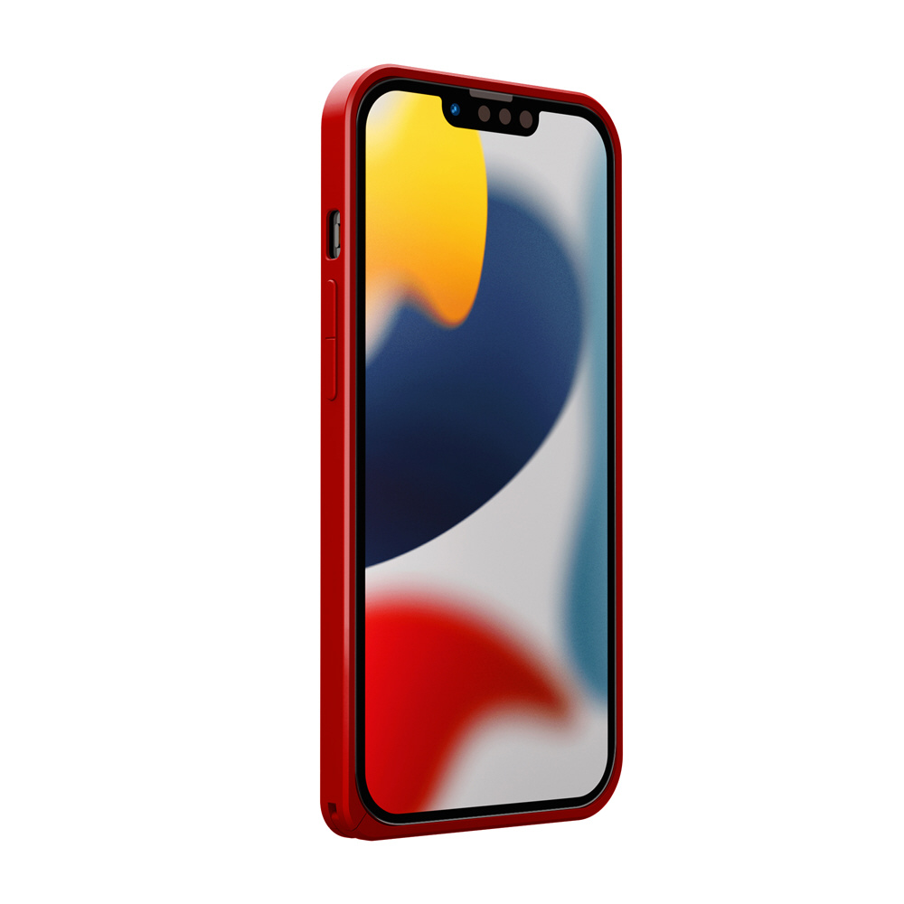 iPhone 13 mini対応 5.4inch アルミバンパー レッド Premium Style PG