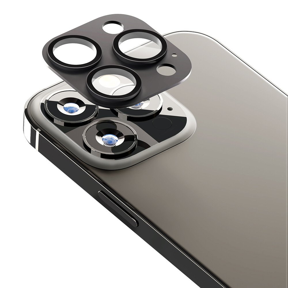 iPhone 13 Pro対応 6.1inch 3眼 カメラレンズプロテクター ブラック Premium Style  PG-21NCLG02BK｜の通販はソフマップ[sofmap]