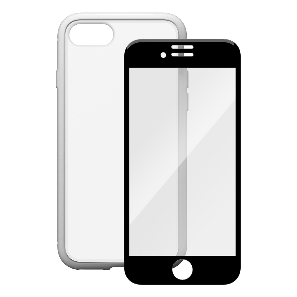 iPhoneSE（第3・2世代）／8／7 360°フルカバーケース シルバー Premium