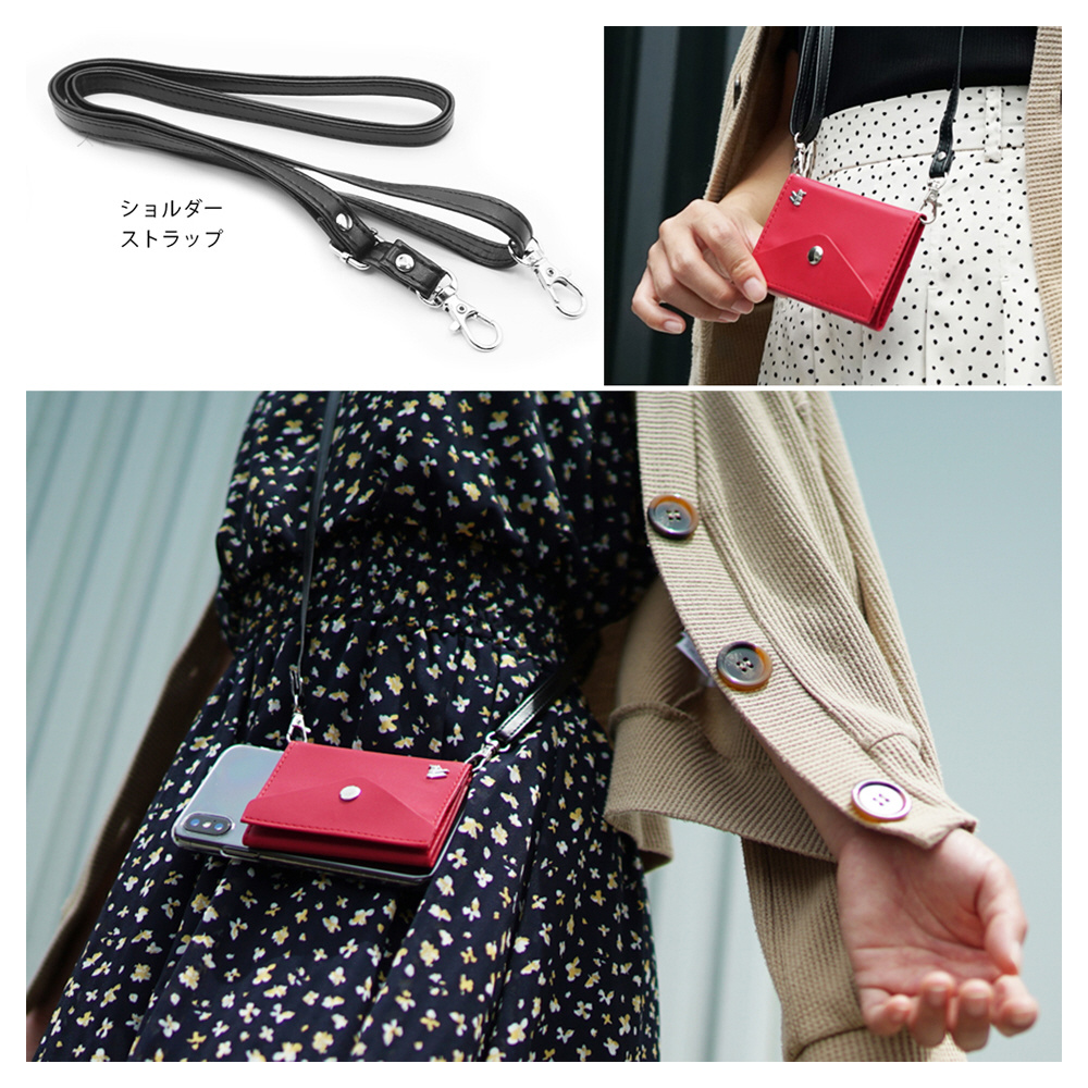 ミニマム財布 「and W」 牛革レザー ミニマム財布 リングセット