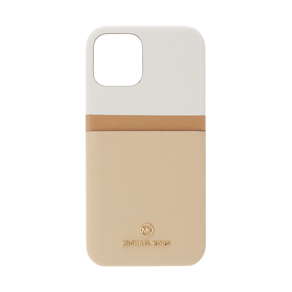 MICHAEL KORS - Slim Wrap Case Pocket for iPhone 13 Pro [ Light Sand Multi ]