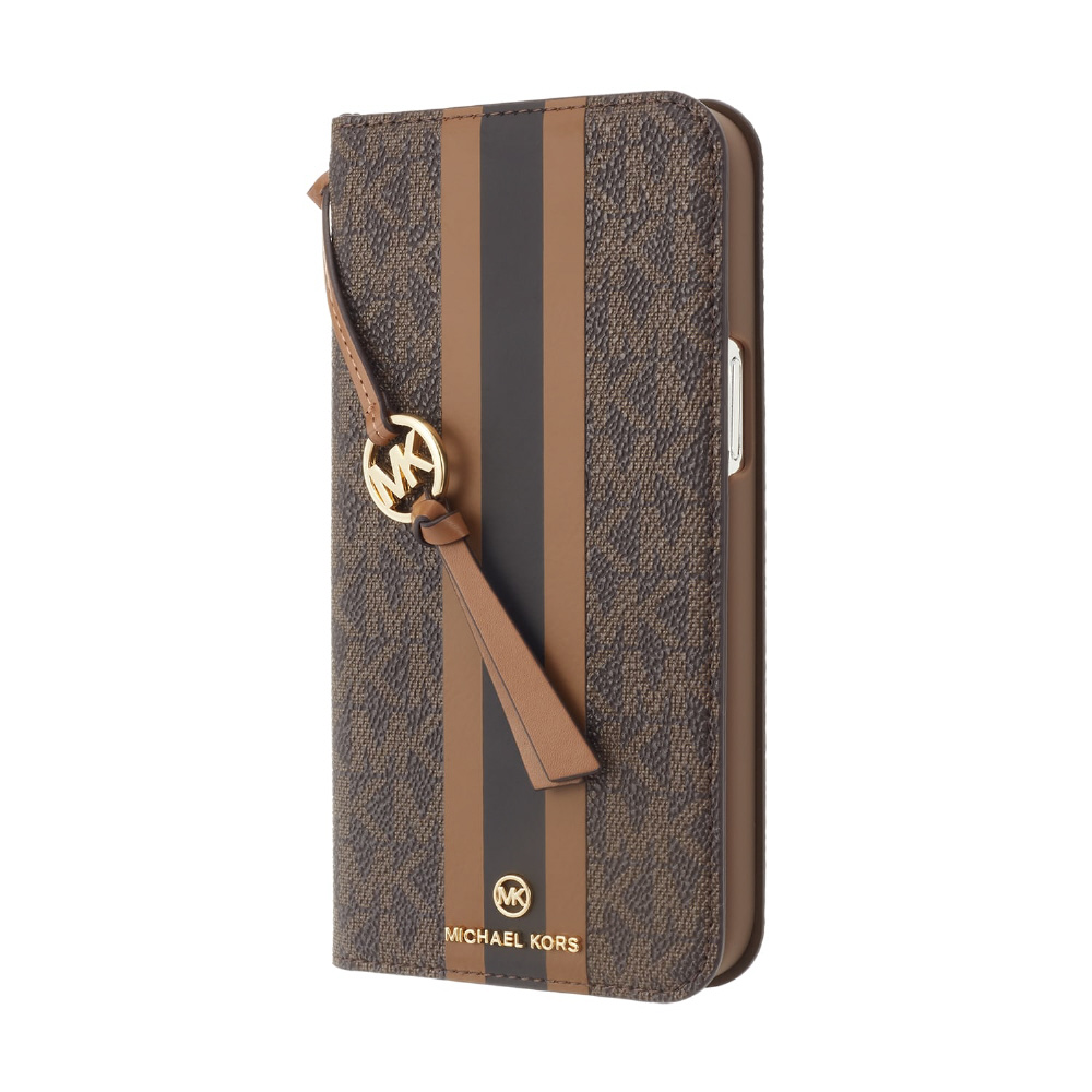 MICHAEL KORS - Folio Case Stripe With Tassel Charm for MagSafe for