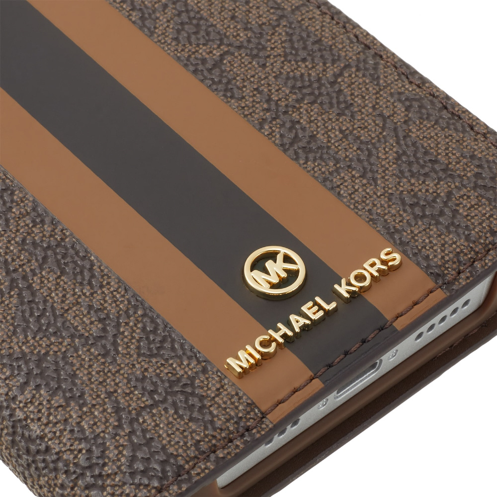 MICHAEL KORS - Folio Case Stripe With Tassel Charm for MagSafe for