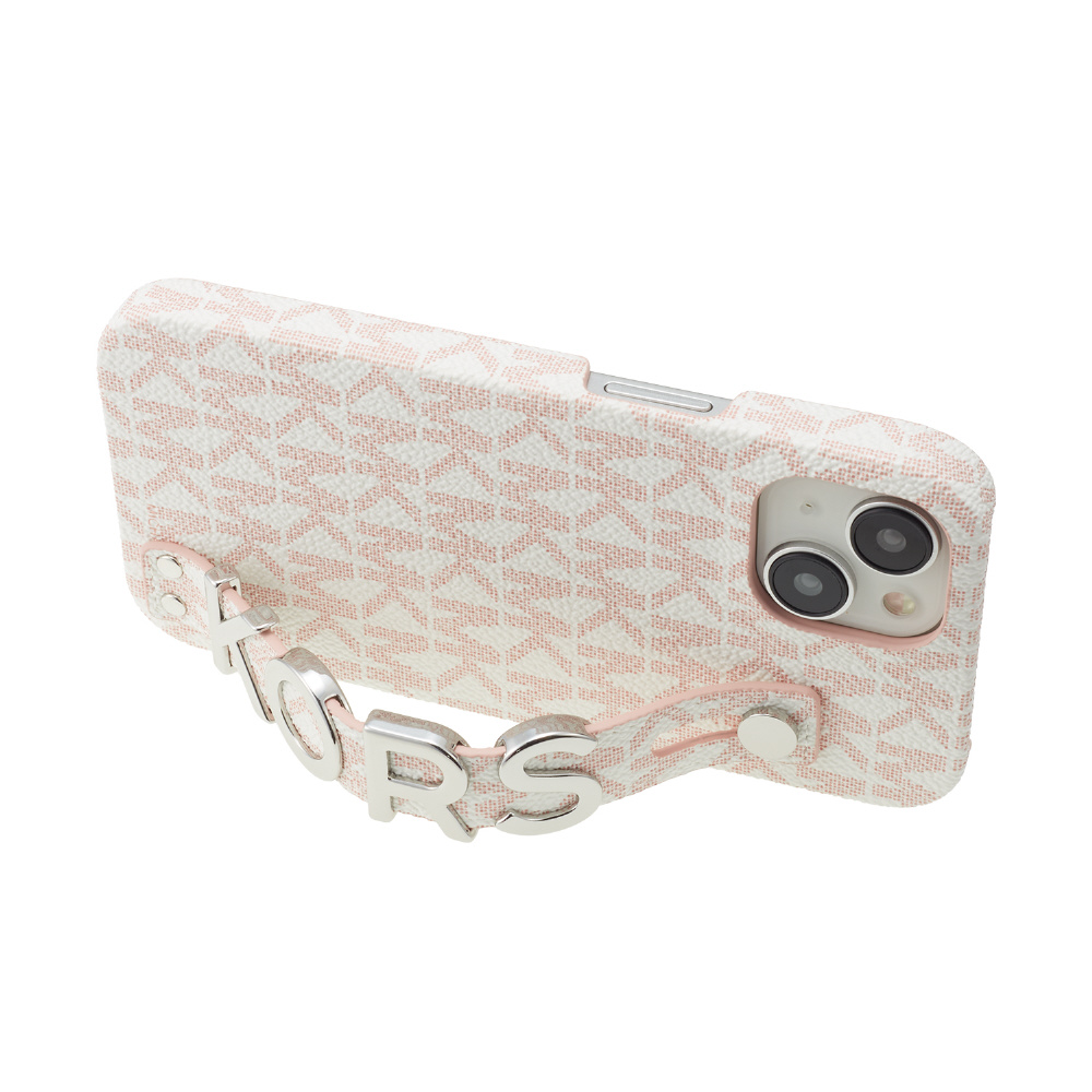 Slim Wrap Case Stand & Ring iPhone 15 MICHAEL KORS Soft Pink