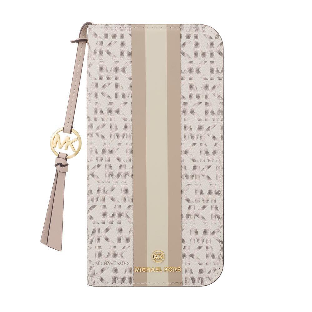 MICHAEL KORS - フォリオ ケース ストライプ タッセルチャーム付 