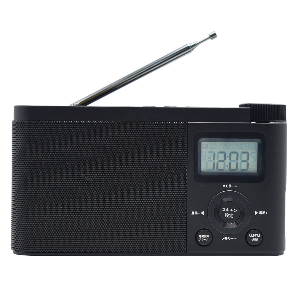卓上用 デジタルラジオ meishin ブラック MTDR27 ［ワイドFM対応 /AM