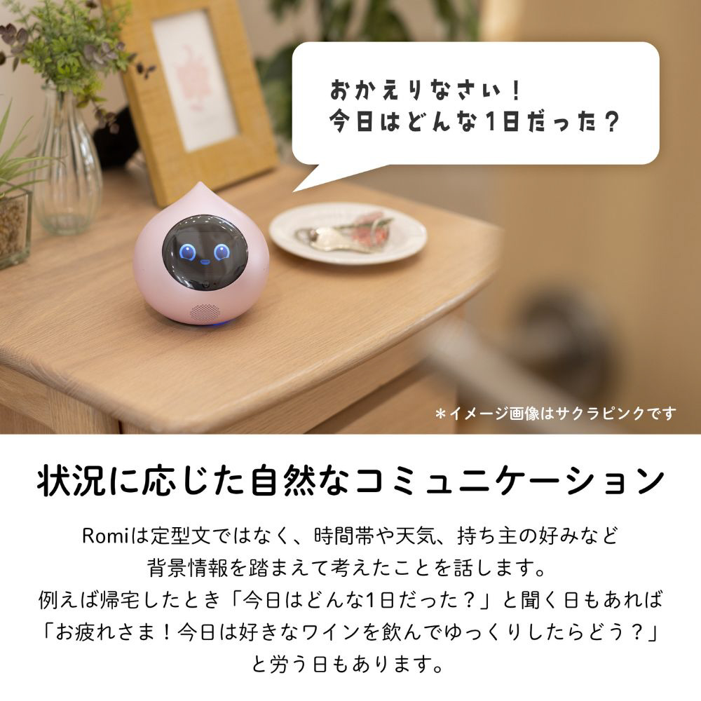 会話AIロボットRomi(ロミィ) Lacatanモデル スカイブルー ROMI-L01BL