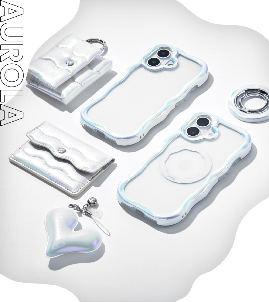 ［新品］iFace BeBling iPhone 17 ケース ※値下げ不可 iPhone 17専用]iFace BeBling クリアケース iFace ホワイトオーロラ 41