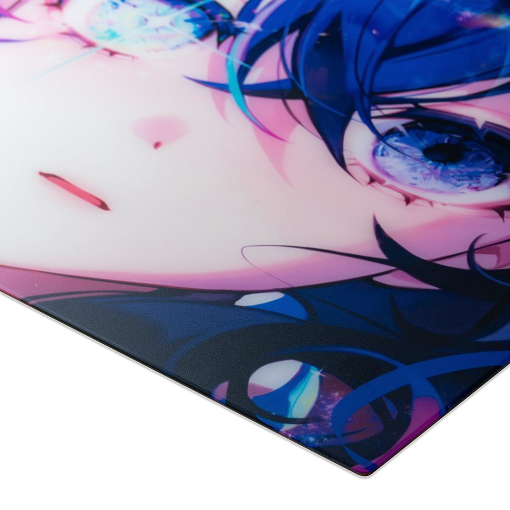 ゲーミングマウスパッド [490x430x3mm] ガラスマウスパッド Hoshino