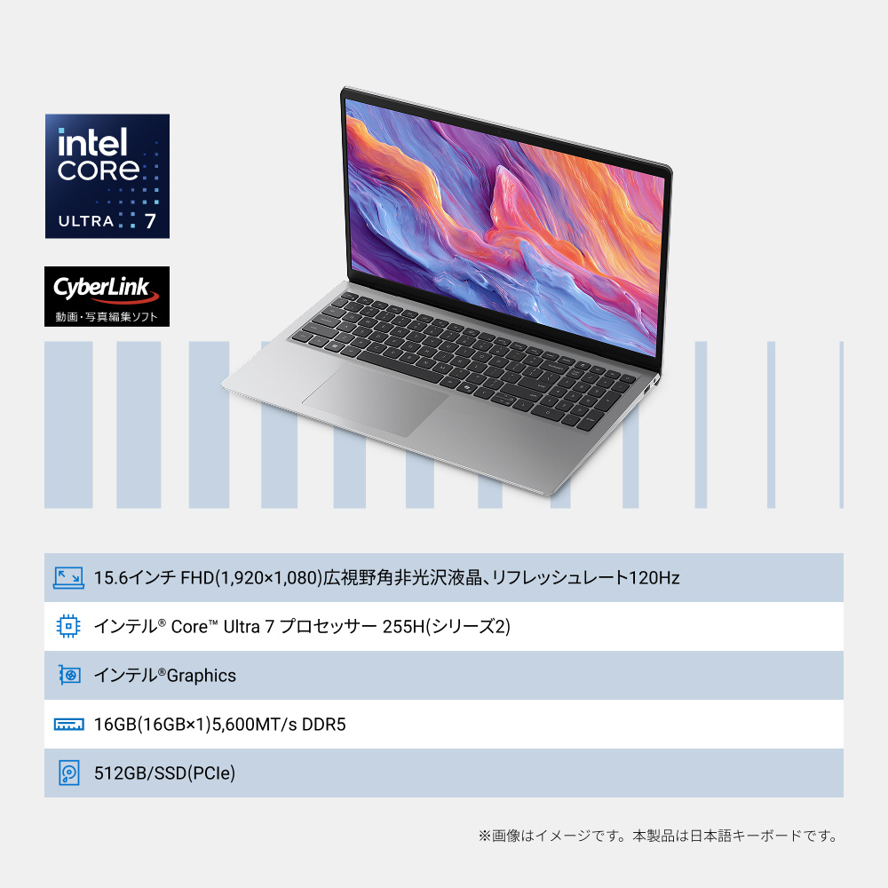 ノートパソコン Dell 15(D15260) プラチナシルバー ND85-GNSC ［15.6型