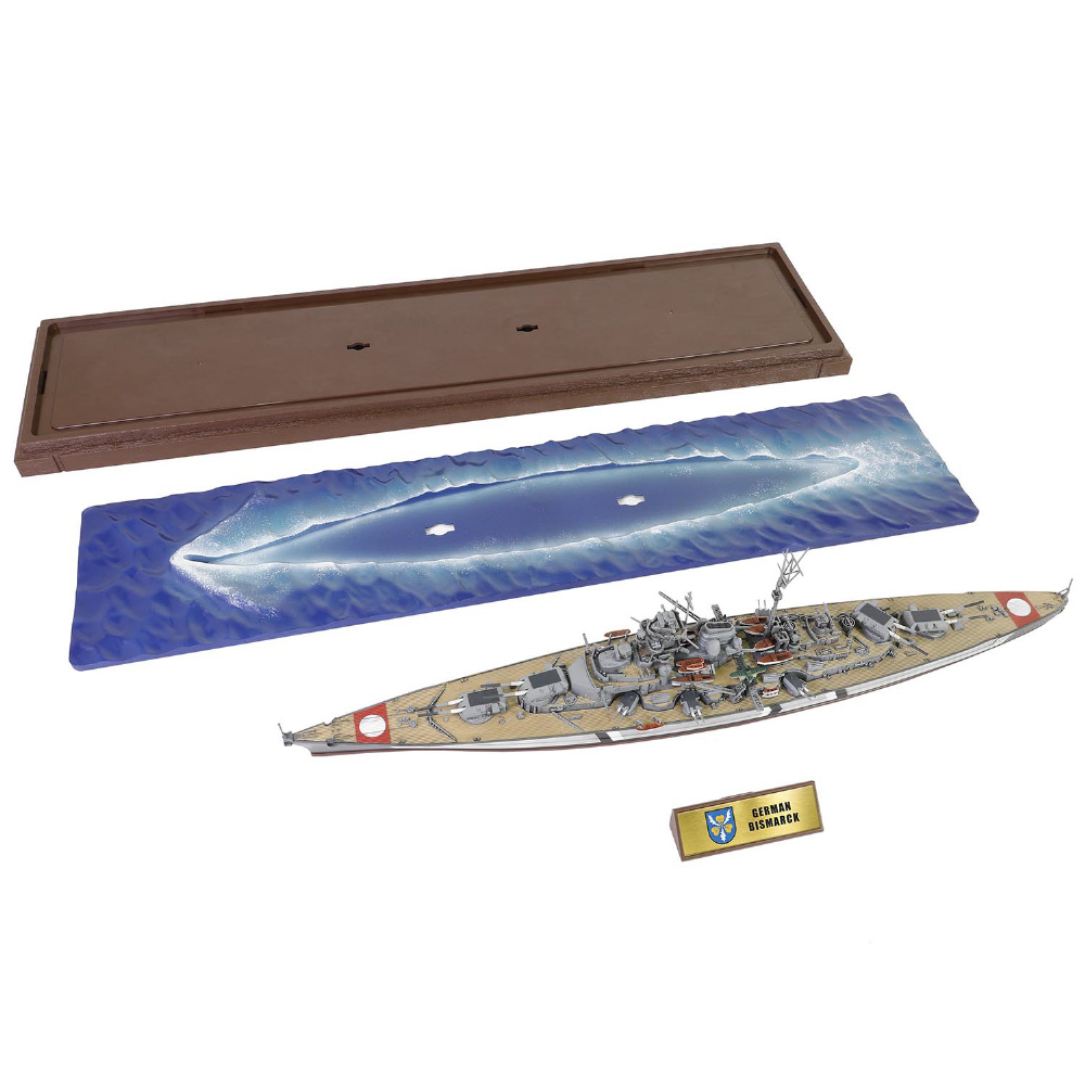 ミニカー　1/700 WW.II ドイツ海軍 戦艦ビスマルク フルハル仕様 デンマーク海峡海戦 [WS55717] 1/700 WW.II ドイツ海軍 戦艦ビスマルク フルハル仕様