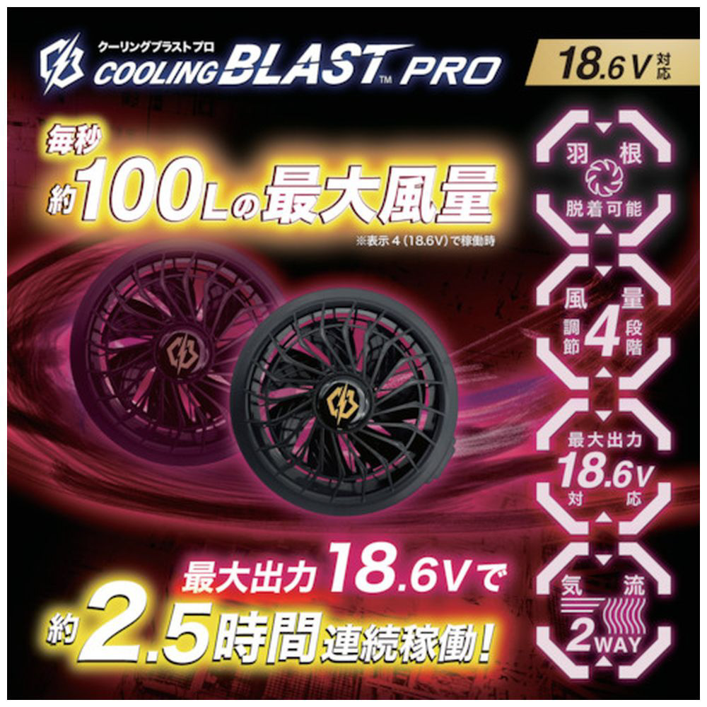 リンクサス COOLING BLAST PRO 18.6V対応 薄型ブラシレスファンセット