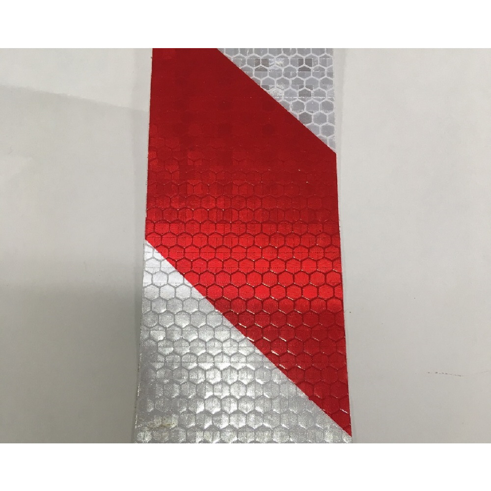 セーフラン 高輝度反射テープ 赤白 幅５０ｍｍ×５０ｍ 14359 - 建築