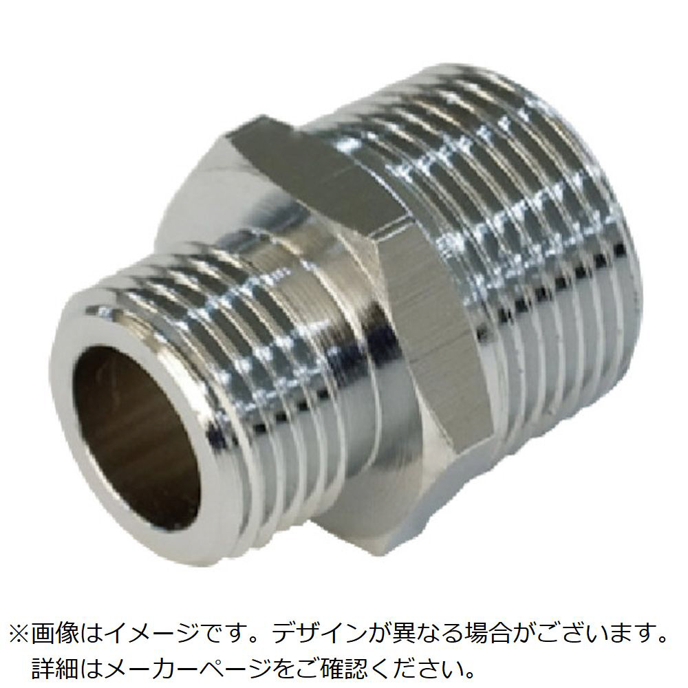 ASOH　フレキ用ニップル（Pニップル）　黄銅製　PF3／4×PT1／2 PN1064