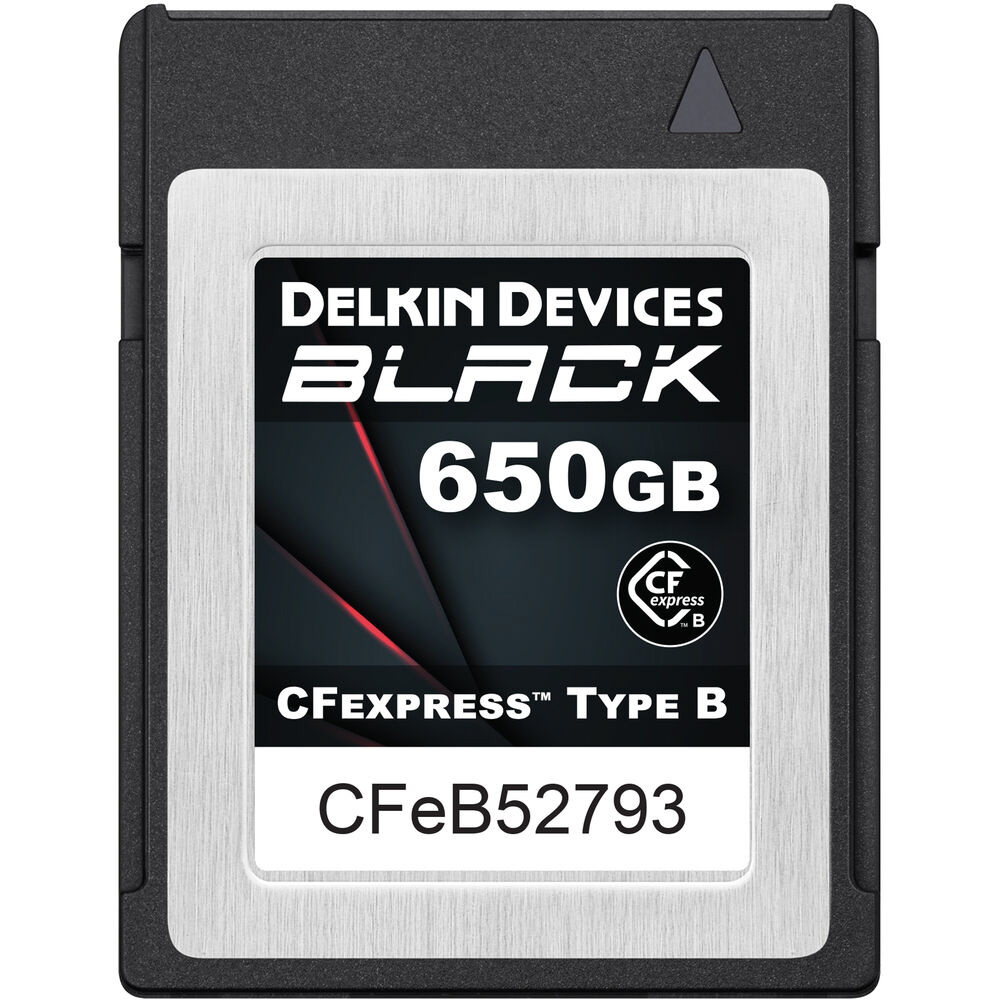 BLACK CFexpress Type Bカード 650GB 最低持続書込速度 1,530MB/s｜の