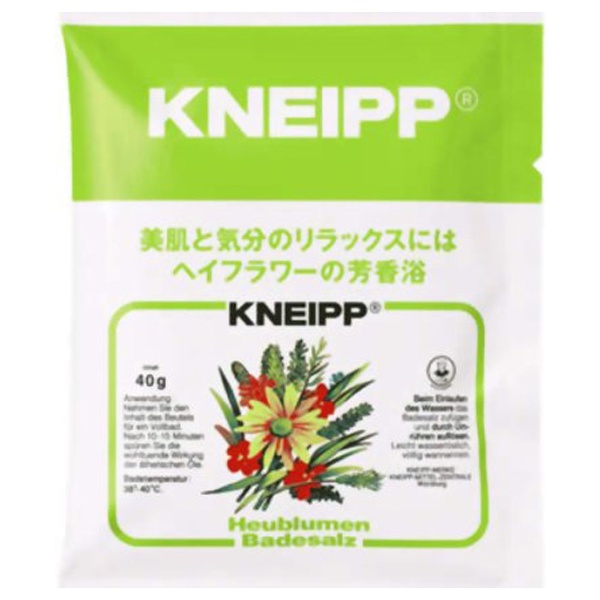 KNEIPP(クナイプ)】 バスソルト ヘイフラワーの香り 40g〔入浴剤〕｜の