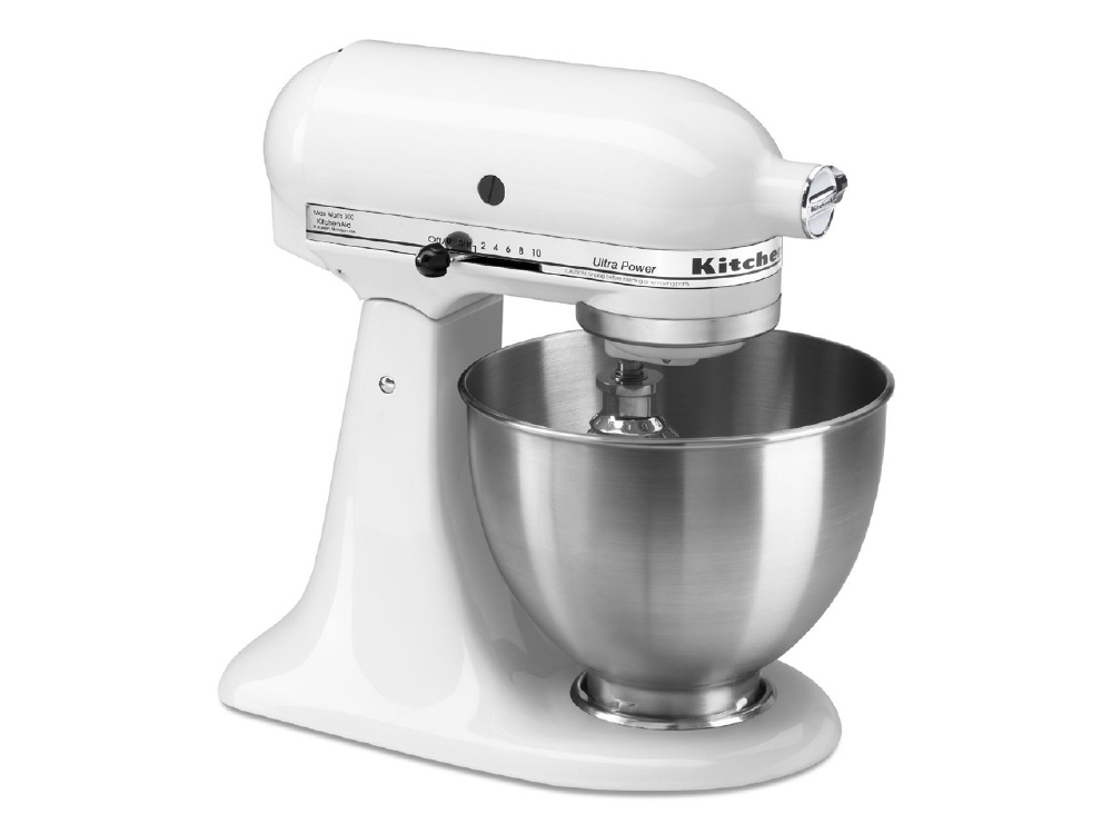 キッチンエイド KitchenAid スタンドミキサー 9KSM95WH ホワイト ウルトラパワー®シリーズの4.3Lヘッドアップ式スタンド