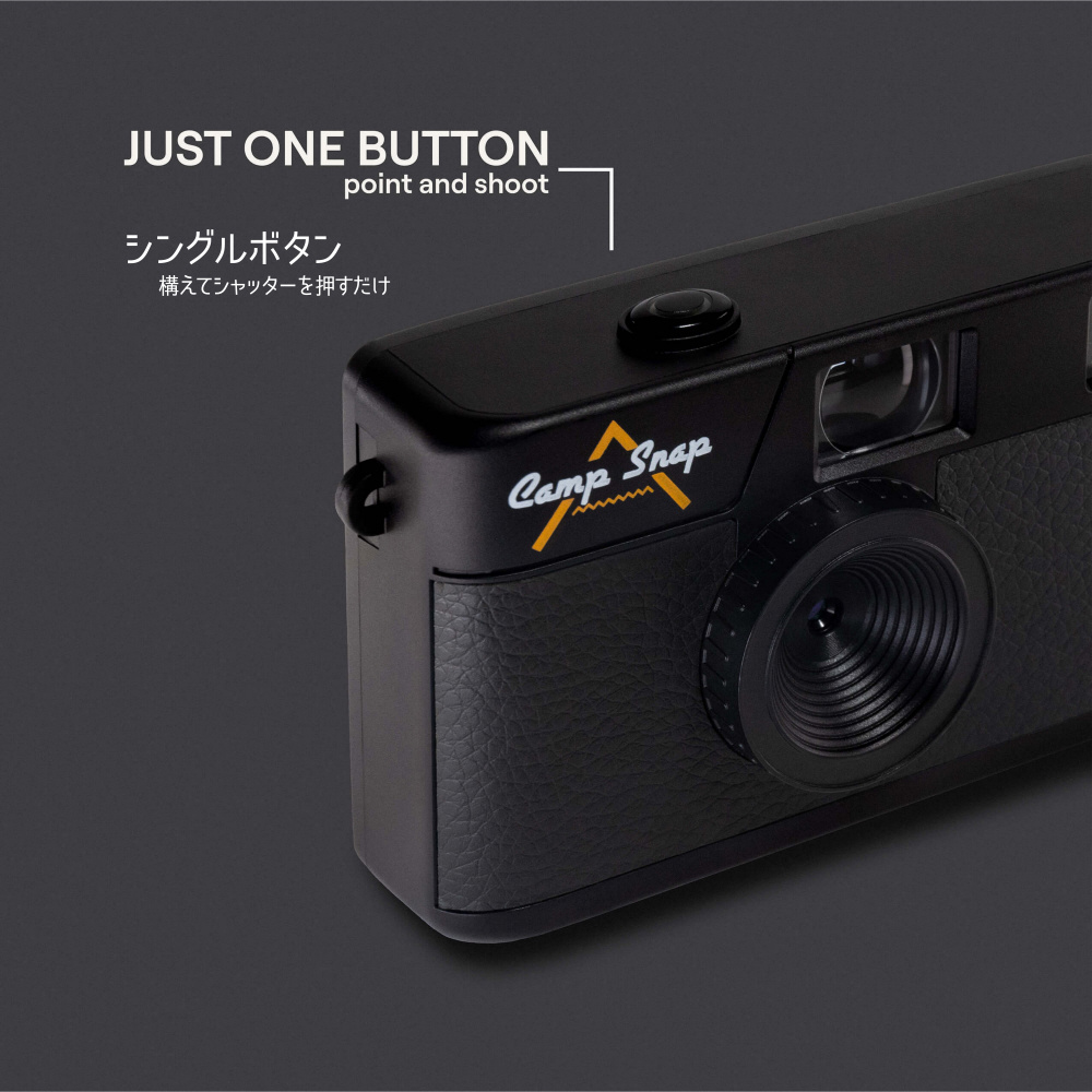 V105 スクリーンレス デジタルカメラ Camp Snap Camera ブラック CS