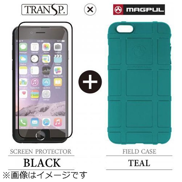 iPhone 6 Plus用　Field Case ティール × SCREEN PROTECTOR ブラック　MAGPUL