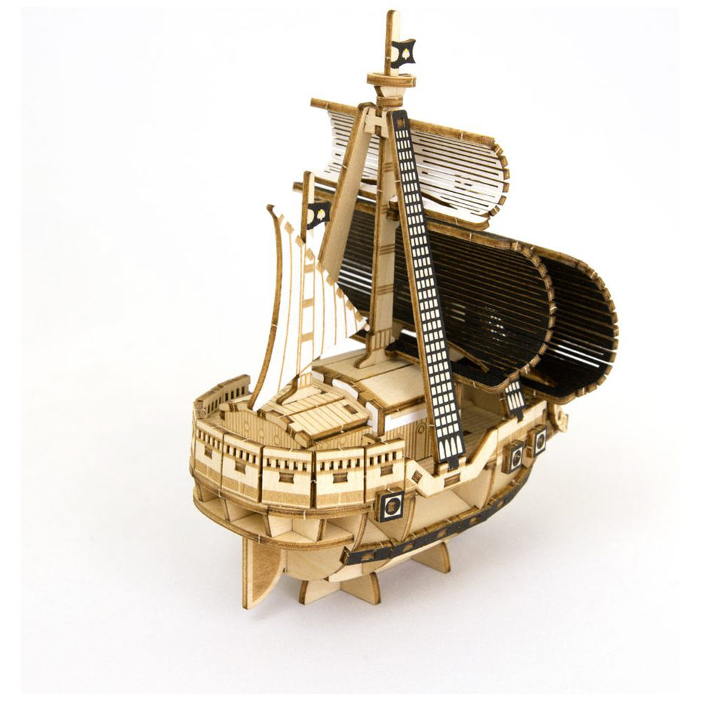 Wooden Art ki-gu-mi ワンピース スペード海賊団の海賊船_3