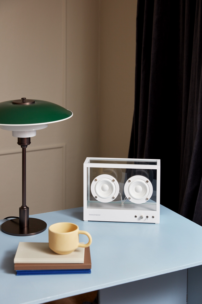 Small Transparent Speaker TRANSPARENT ホワイト TPS-02 ［Bluetooth