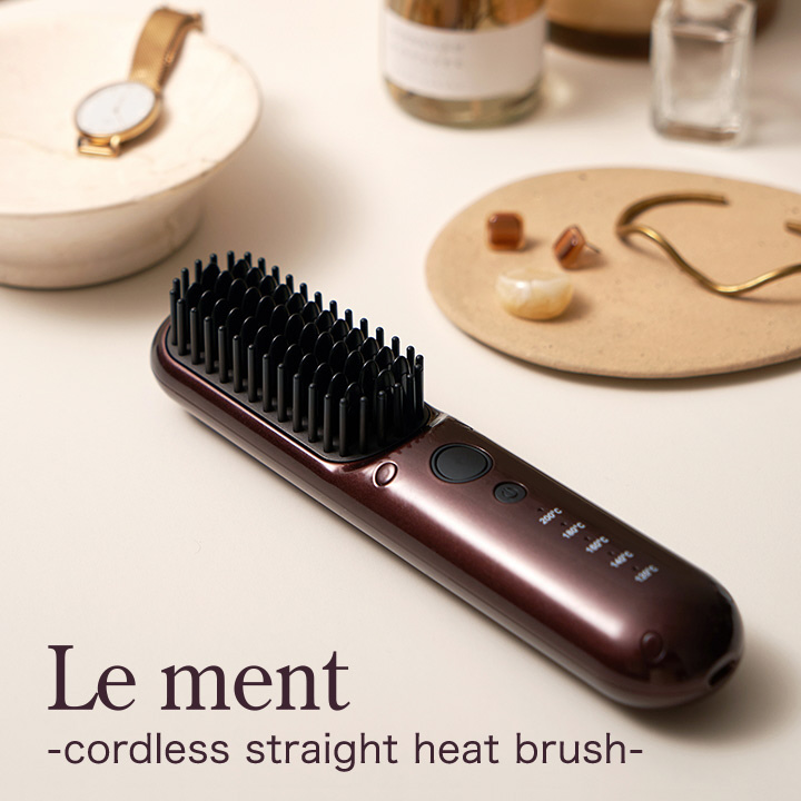 ヘアブラシ ルメント ヒートブラシ Le ment ルメント ストレートヒート