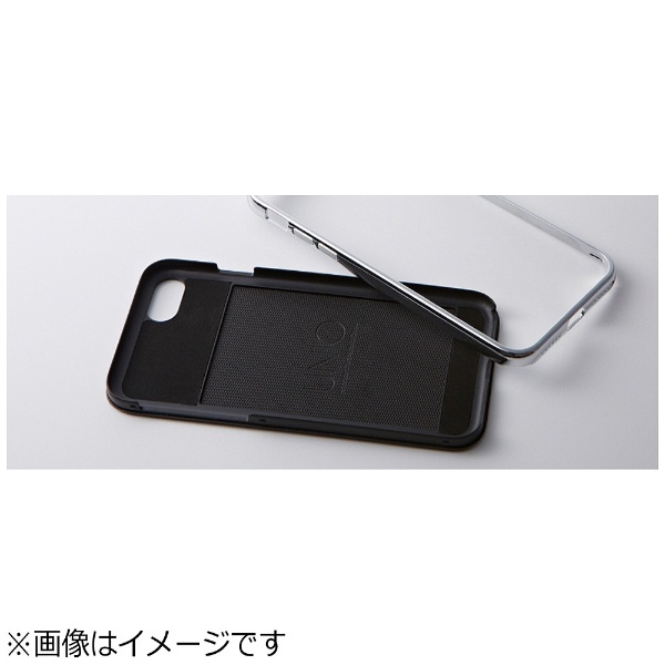 iPhone 7用 HYBRID Case UNIO Wooden エボニー＋アルミゴールド DCS