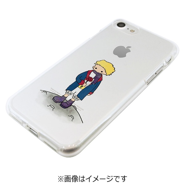 iPhone 7用 ソフトクリアケース 星の王子さま バラ Dparks
