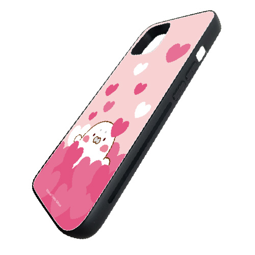 iPhone 13 LINEスタンプ パルピー ガラスハイブリッド C. アザラシ