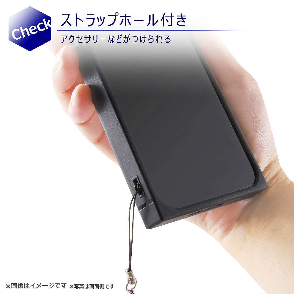 Iphone 13 Mini 耐衝撃ハイブリッドケース Kaku ストライプ ブラック の通販はソフマップ Sofmap