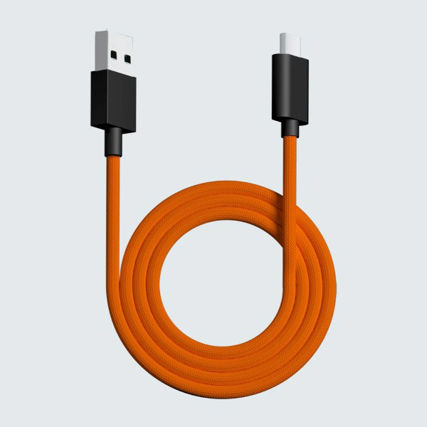 ウルトラカスタム ワイヤレス用 USB-C ⇔ USB-Aケーブル [1.8m] オレンジ  pw-usb-type-c-paracord-cable-orange｜の通販はソフマップ[sofmap]