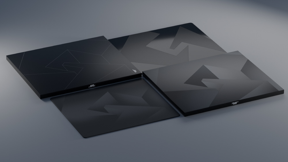 ゲーミングマウスパッド [490x420x2mm] Polarity シリーズ ガラス