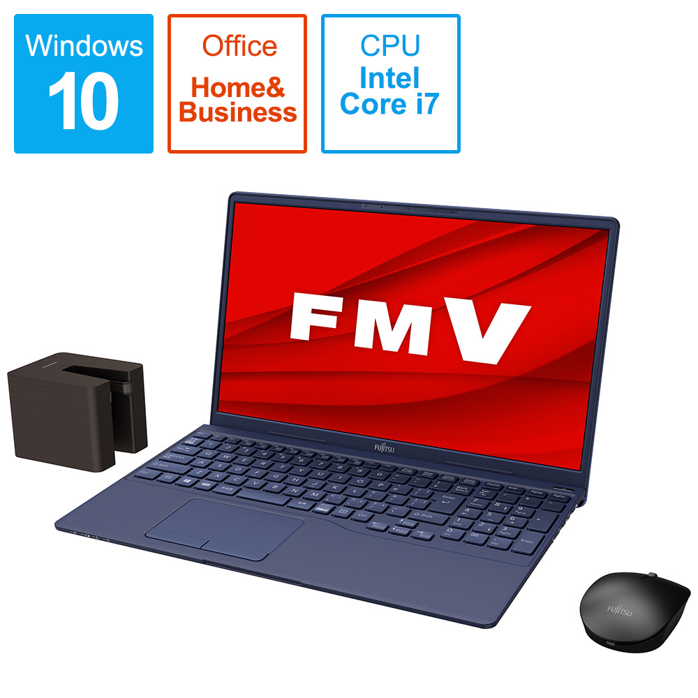 ノートパソコン LIFEBOOK TH77/E3 インディゴブルー FMVT77E3LB [15.6型 /Windows10 Home /intel  Core i7 /Office HomeandBusiness /メモリ：8GB /Optane：32GB /SSD：512GB