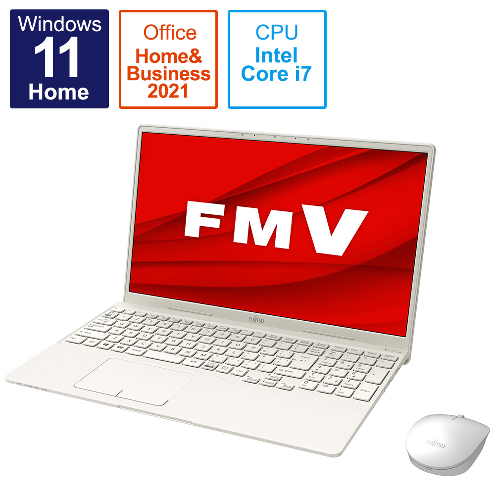 ノートパソコン LIFEBOOK TH90/F3 アイボリーホワイト FMVT90F3W ［15.6型 /intel Core i7  /メモリ：16GB /SSD：512GB /2022年1月モデル］