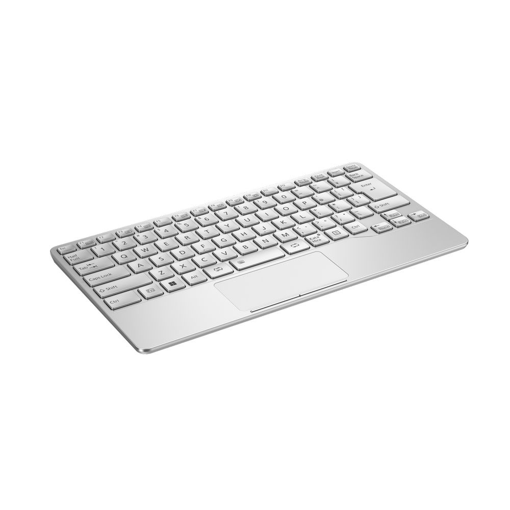 富士通　FUJITSU　キーボード FMV Mobile Keyboard(iPadOS Mac Windows11対応) ライトシルバー [有線･ワイヤレス  Bluetooth･USB-A USB-C]　FMVNKBUL
