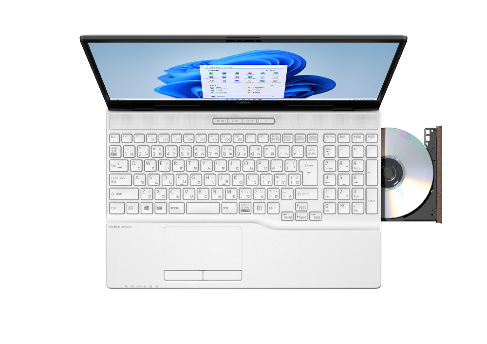 ノートパソコン FMV LIFEBOOK AH450/G プレミアムホワイト FMVA450GW