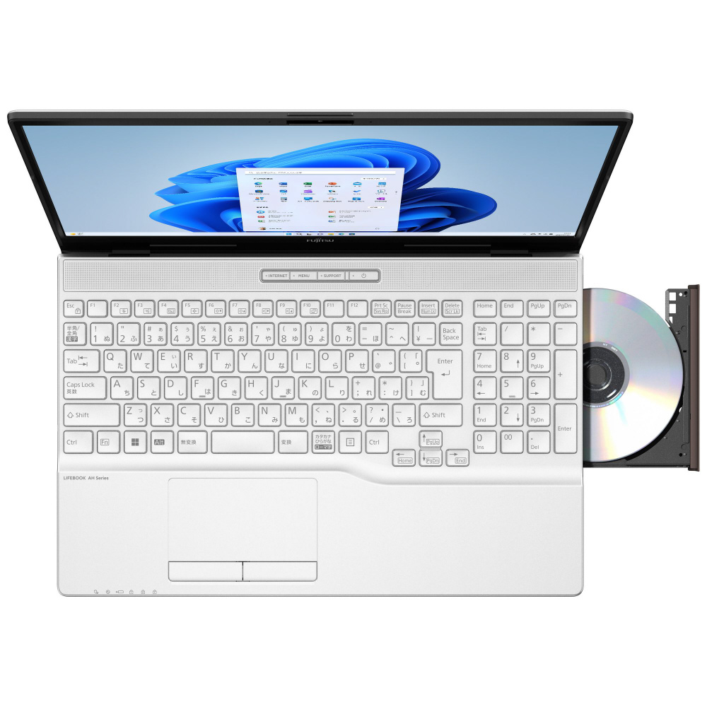 ノートパソコン FMV LIFEBOOK AH480/H プレミアムホワイト FMVA480HW ［15.6型 /Windows11 Home  /AMD Ryzen 5 /メモリ：16GB /SSD：256GB /Office HomeandBusiness /日本語版キーボード  /2023年11月モデル］｜の通販はソフマップ[sofmap]